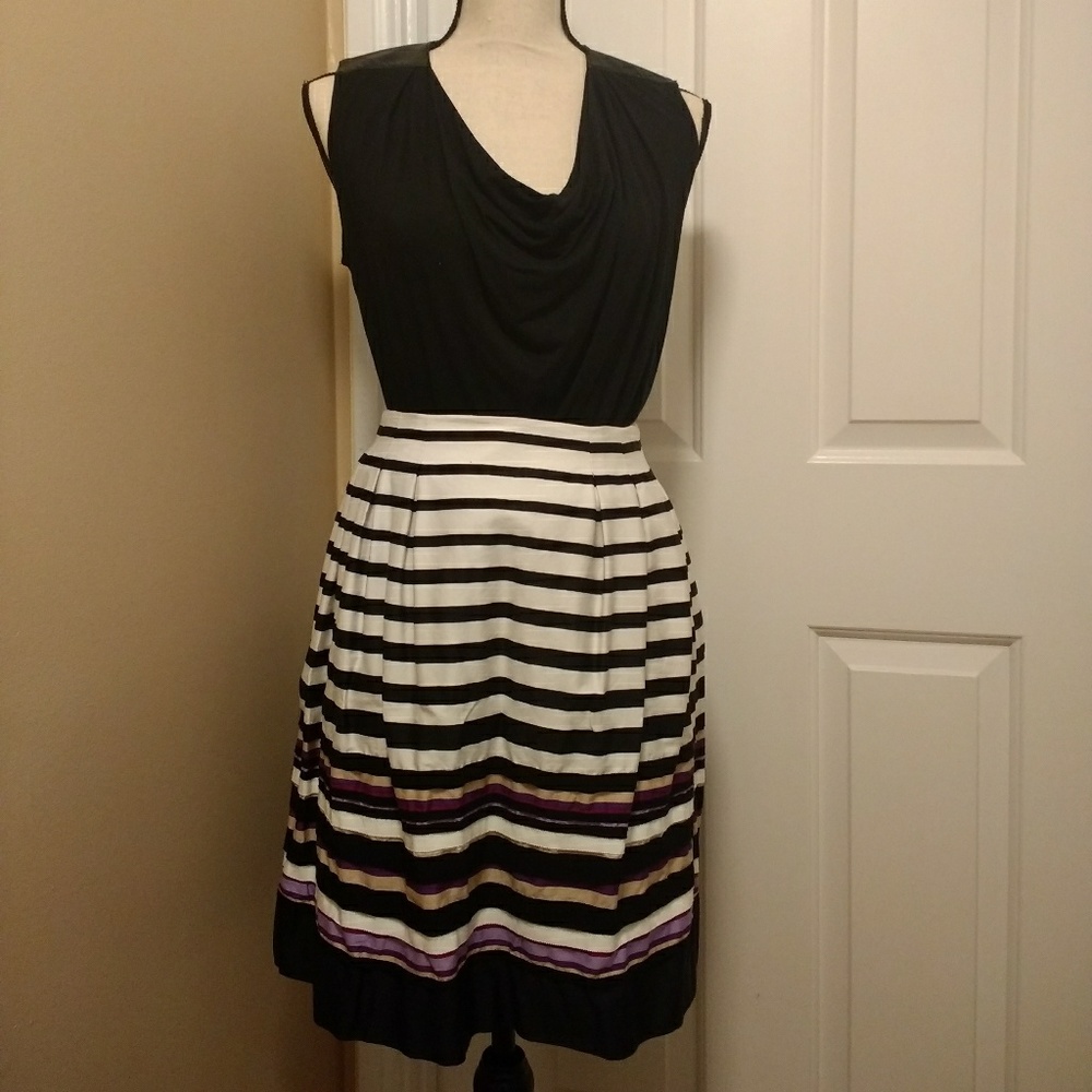 Multi color striped skirt